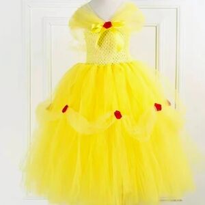 Yellow Princess Dress Costume for Kids